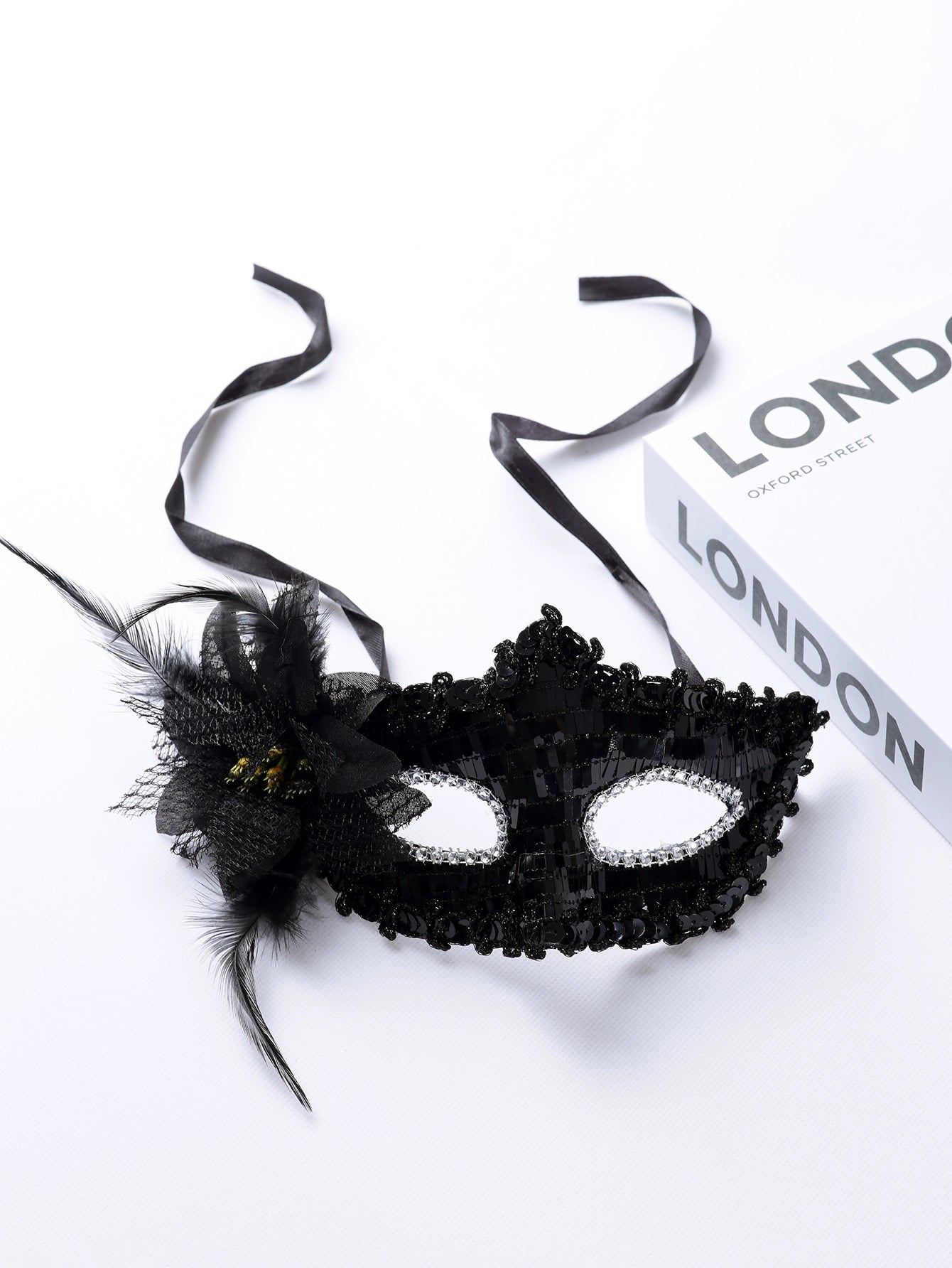 Sexy Black Flower Princess Eye Mask Makeup Mask