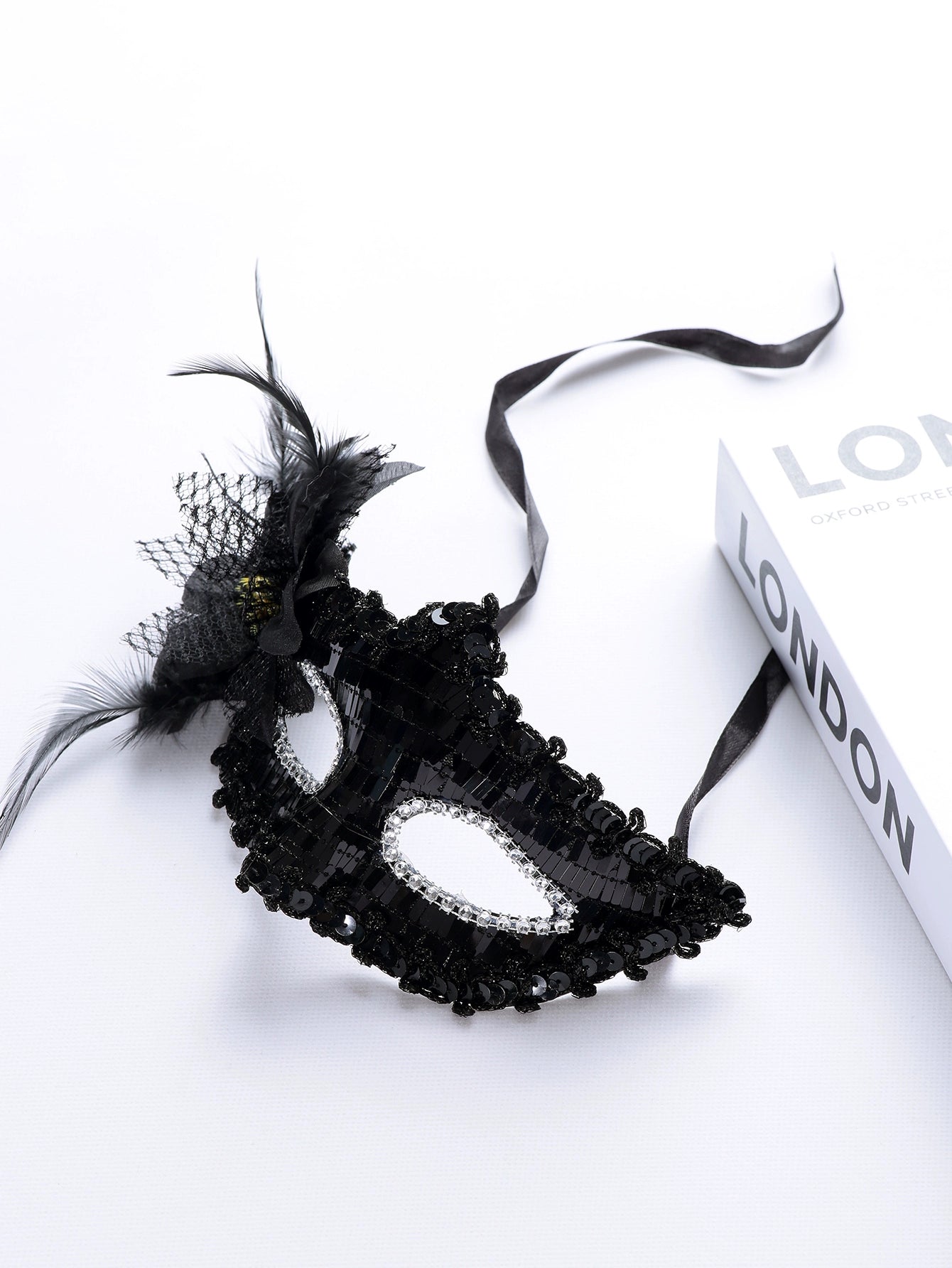Sexy Black Flower Princess Eye Mask Makeup Mask